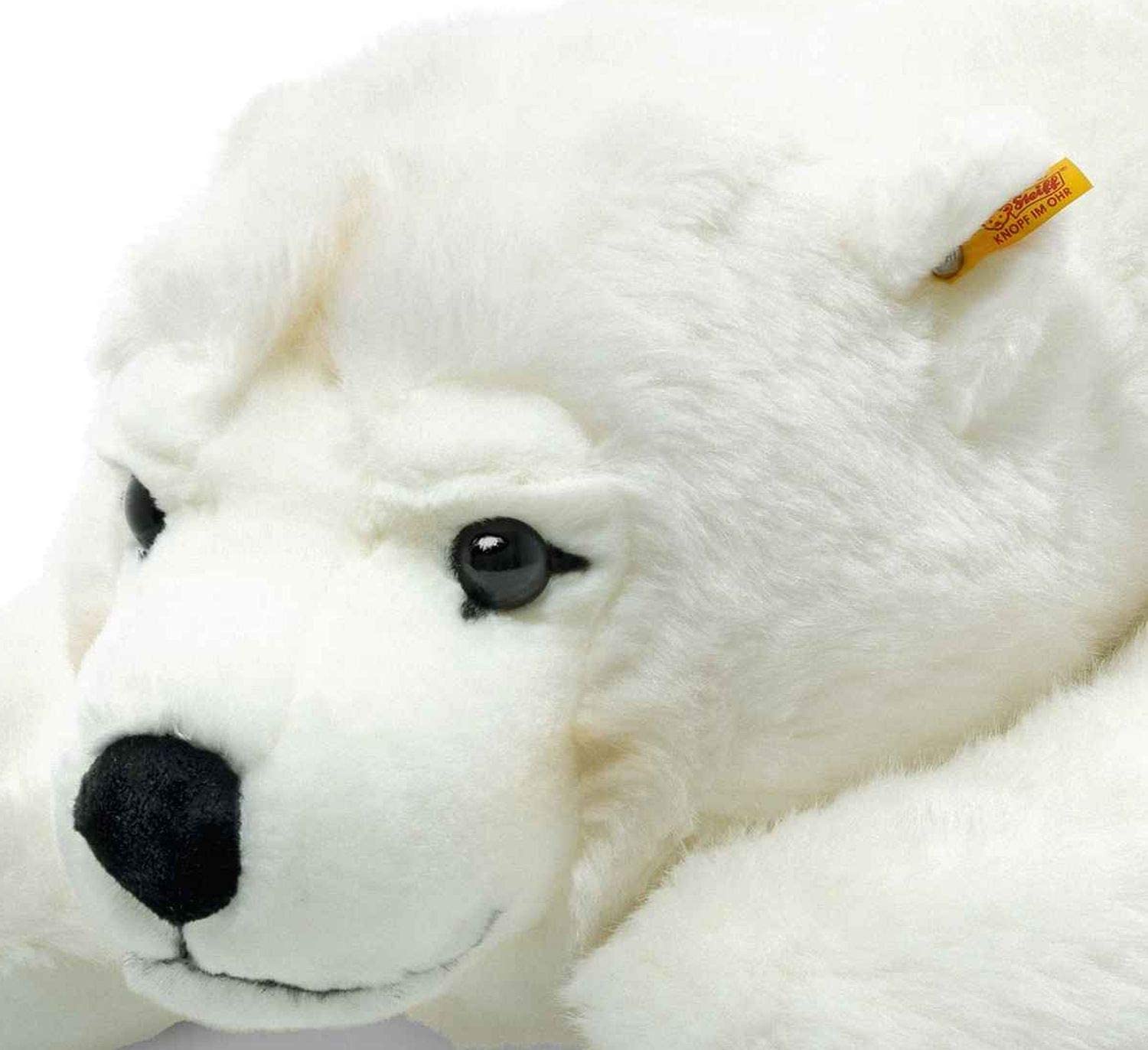 Steiff 115134 Arco Eisbaer 90 liegend Bär, WEIß