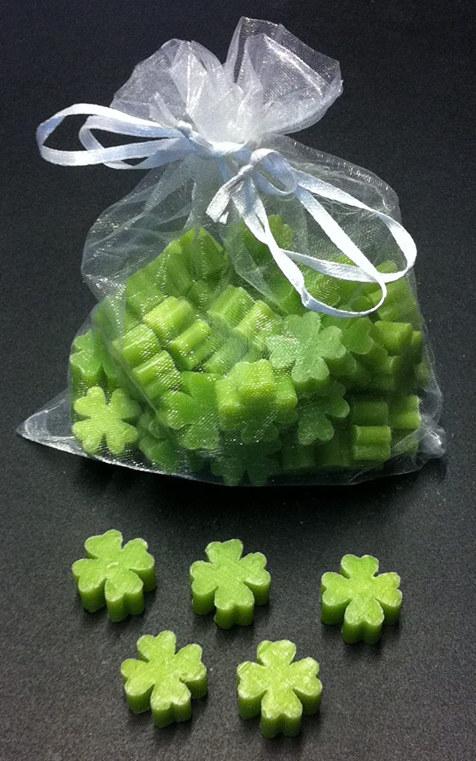 Florex Schafmilchseifen - Kleeblatt mini mini Birne 50 Stck in Organza-Bag Florex Schafmilchseifen - Kleeblatt mini mini Birne 50 Stck in Organza-Bag