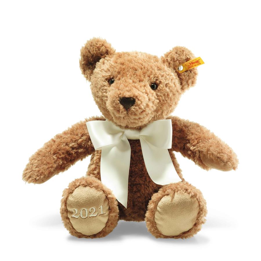Steiff Teddybär Cosy Jahresbär 2021 sitzend braun Kuscheltier 113536