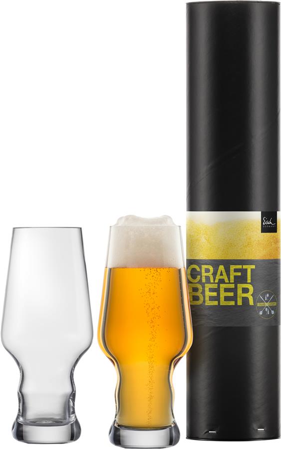 Glashütte Eisch Craft Beer Becher 203/62, 2 Stück in Geschenkröhre Craft Beer Experts 30020362