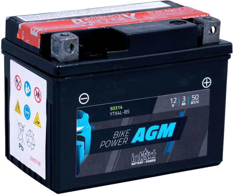 intact Bike-Power AGM 12V 3Ah 50314 YTX4L-BS