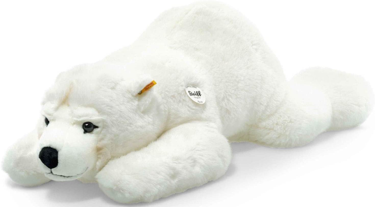 Steiff 115134 Arco Eisbaer 90 liegend Bär, WEIß