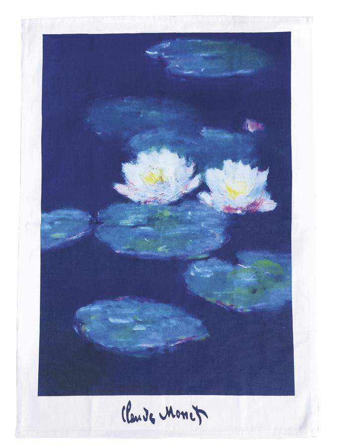Geschirrtuch, Monet, Seerosen, 45 cm x 65 cm