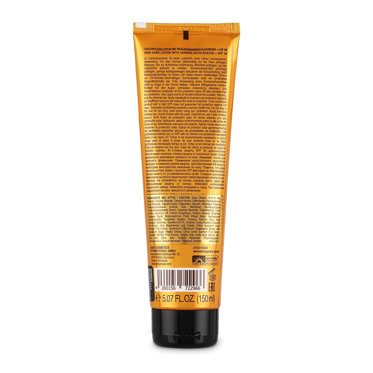 Tannymaxx Coconut SPF 30 / LSF 30 Tanning Butter Reichhaltige Kokosnussbutter 2902010000