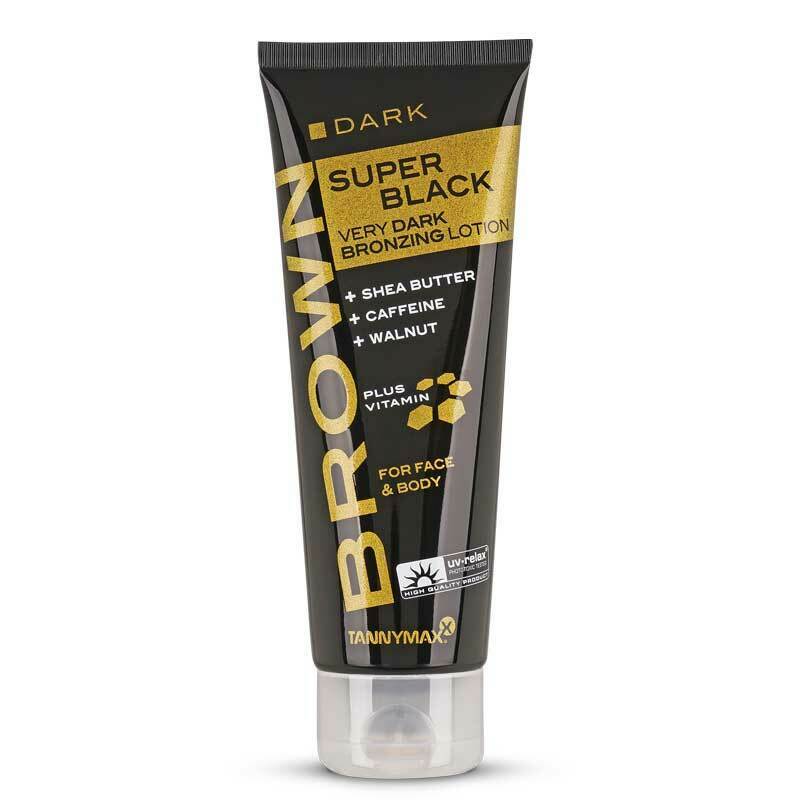 Tannymaxx Super Black Very Dark Tanning + Bronzer  Lotion 1er Pack (1 x 125 ml) Bräunungsverstärker Für Sonne und Solarium 0107010000