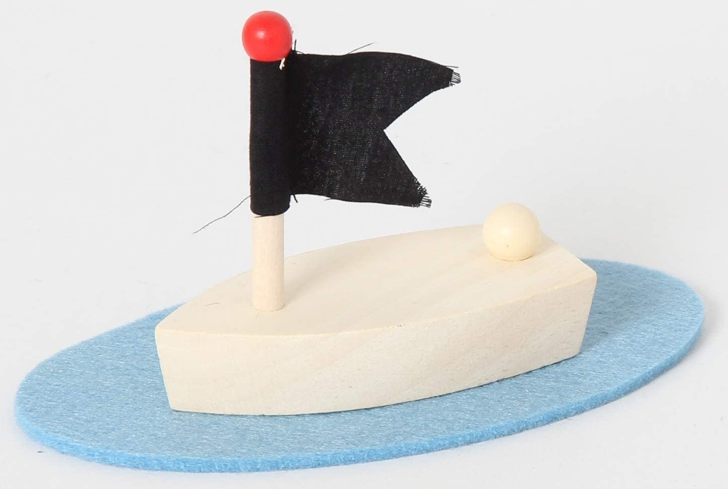 Inware 22740 - Piraten Schiff, 10-teilig, Holz, Spielset
