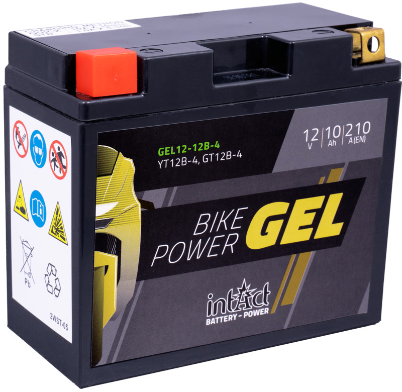 Intact Motorrad Batterie Gel 12 V 10 AHYT12B-BS; 51001; 51015; CT12L-B; 512901019; YT12B-4; YT12B-BS; 0092M60190; M6019; 00972512P1; F12-12B; WP12B-4; KT12B-4; 51299; 51201; CT12B-4; MT12B-4; ytx12-b-bs,YT12b-bs,CT12b-bs; Ct12bbs; GT12B-4