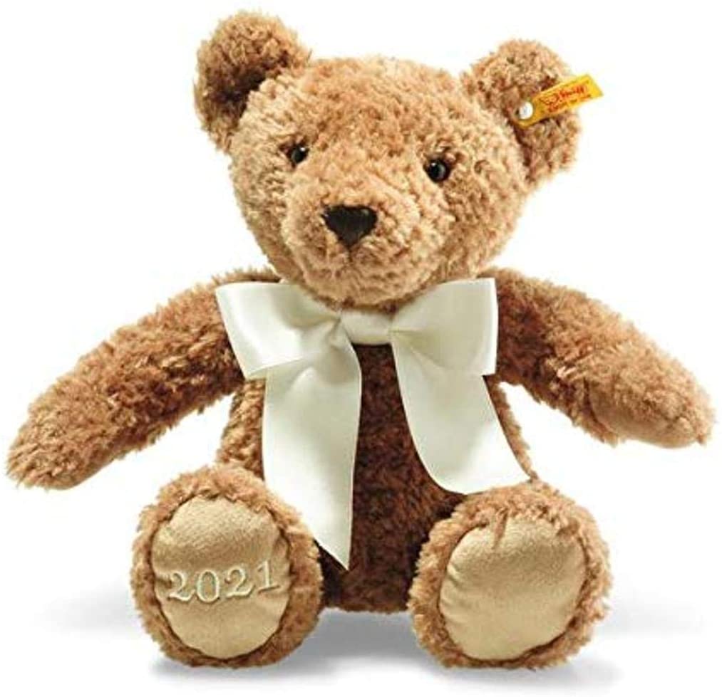 Steiff Teddybär Cosy Jahresbär 2021 sitzend braun Kuscheltier 113536