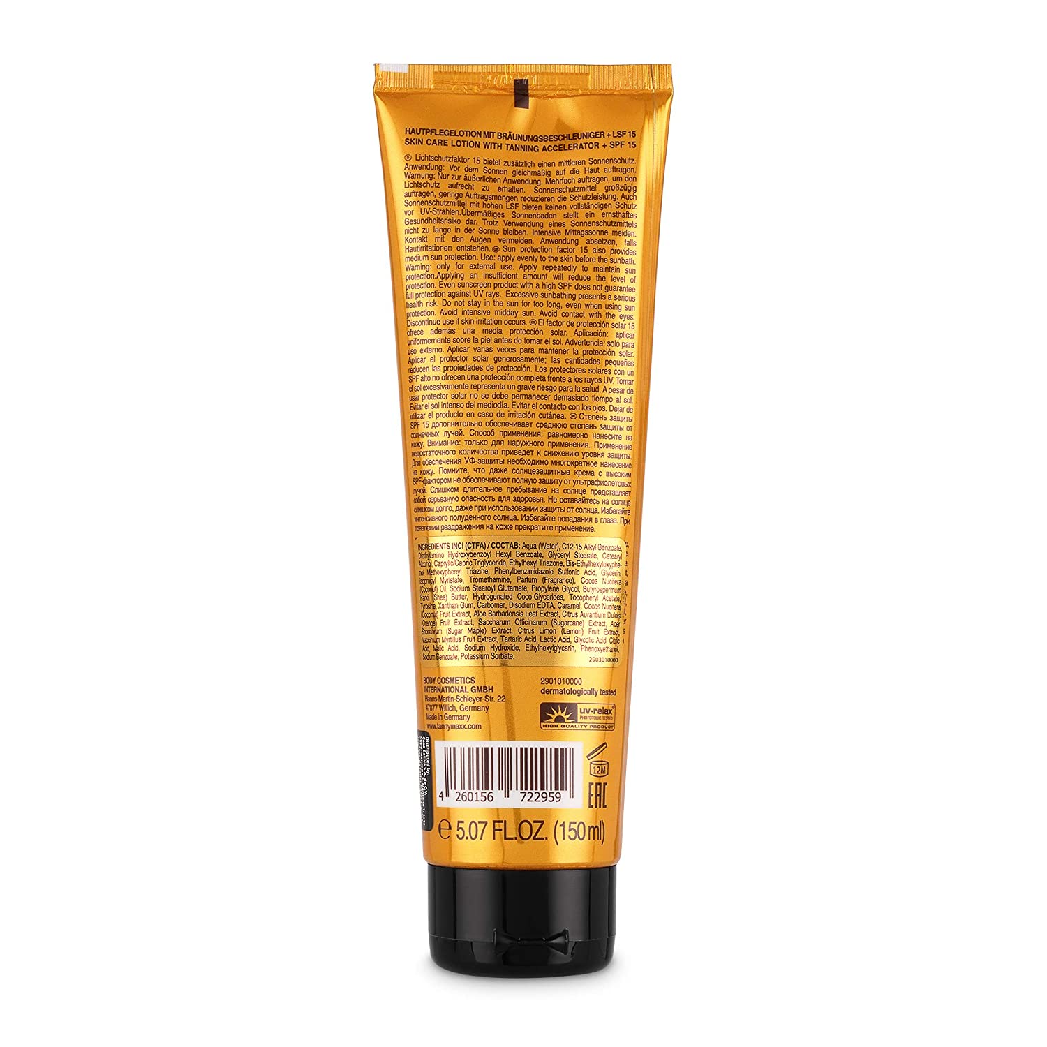 Tannymaxx Coconut SPF 15 / LSF 15 Tanning Butter Reichhaltige Kokosnussbutter 2901010000