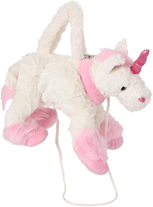 Inware 6219 - Handtasche Einhorn, 30 cm, weiß, Umhängetasche