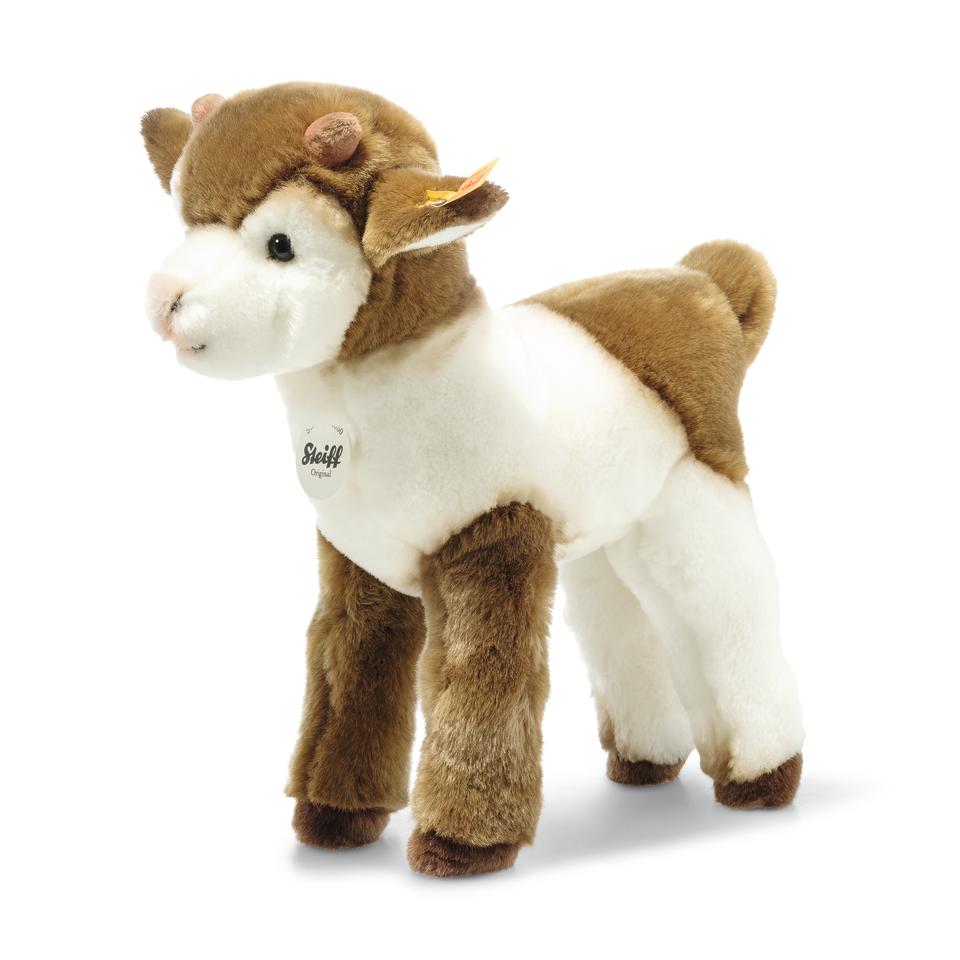 Steiff Zenzi Ziege, Plüschtier 27 cm, Bauernhof Plüschziege stehend, 073861