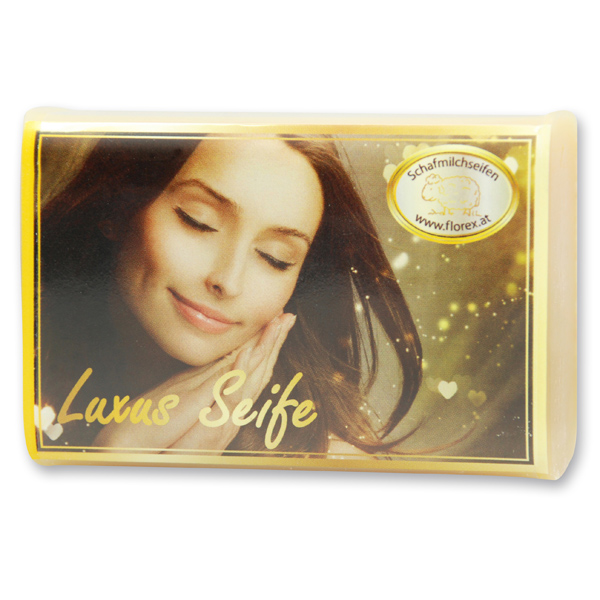 Florex 8114MC Schafmilchseife - Luxus Seife - hochwertige Seife mit Sheabutter für samtweiche Haut 100 g modern verpackt