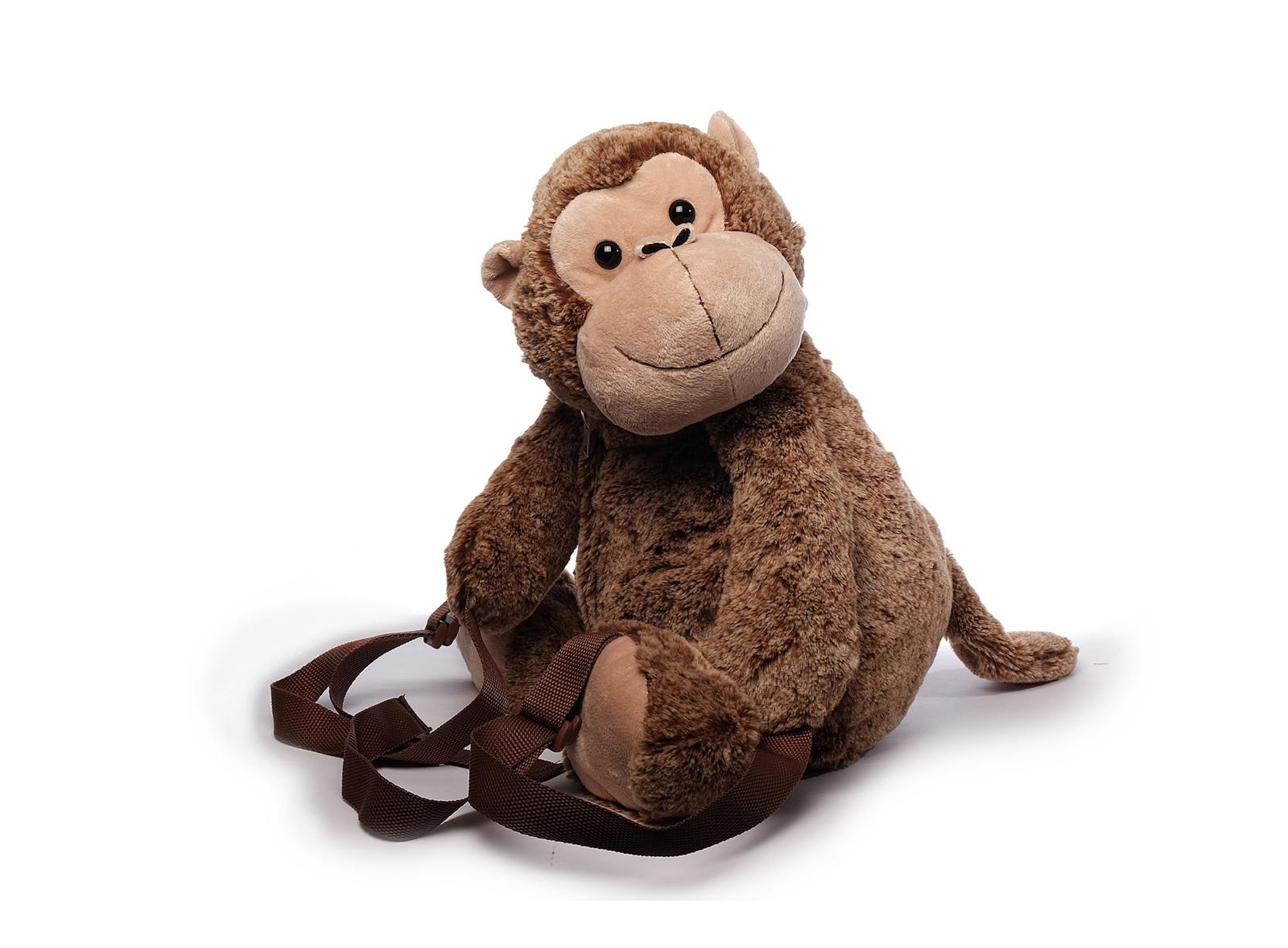 Inware 5604 - Kinder Rucksack, Motiv Affe, braun-meliert