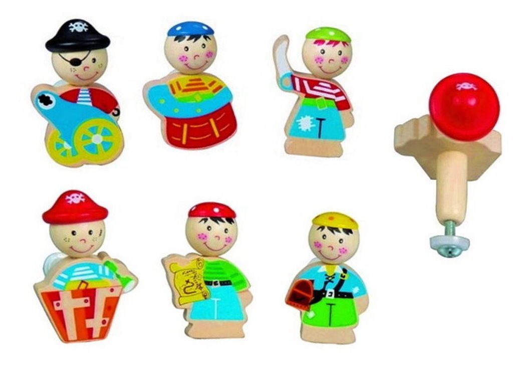 Inware 22268 - Möbelknopf Piraten, aus Holz, 6er-Set Inware 22268 - Möbelknopf Piraten, aus Holz, 6er-Set