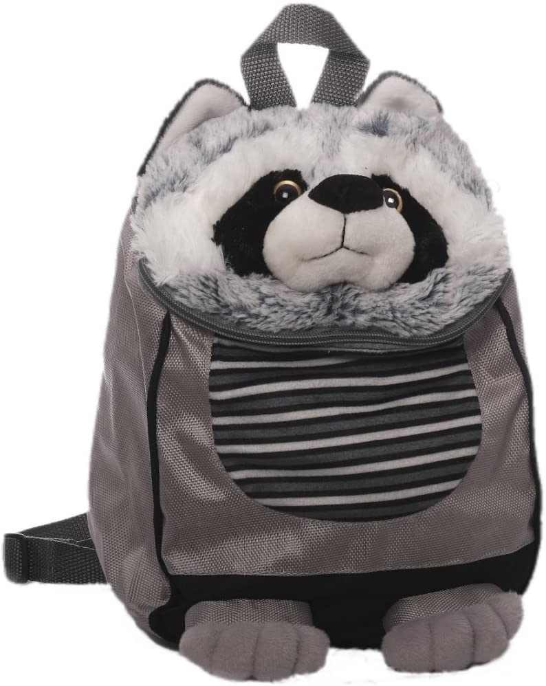 Inware 8958 - Kinder Rucksack, Motiv Waschbär, grau Inware 8958 - Kinder Rucksack, Motiv Waschbär, grau