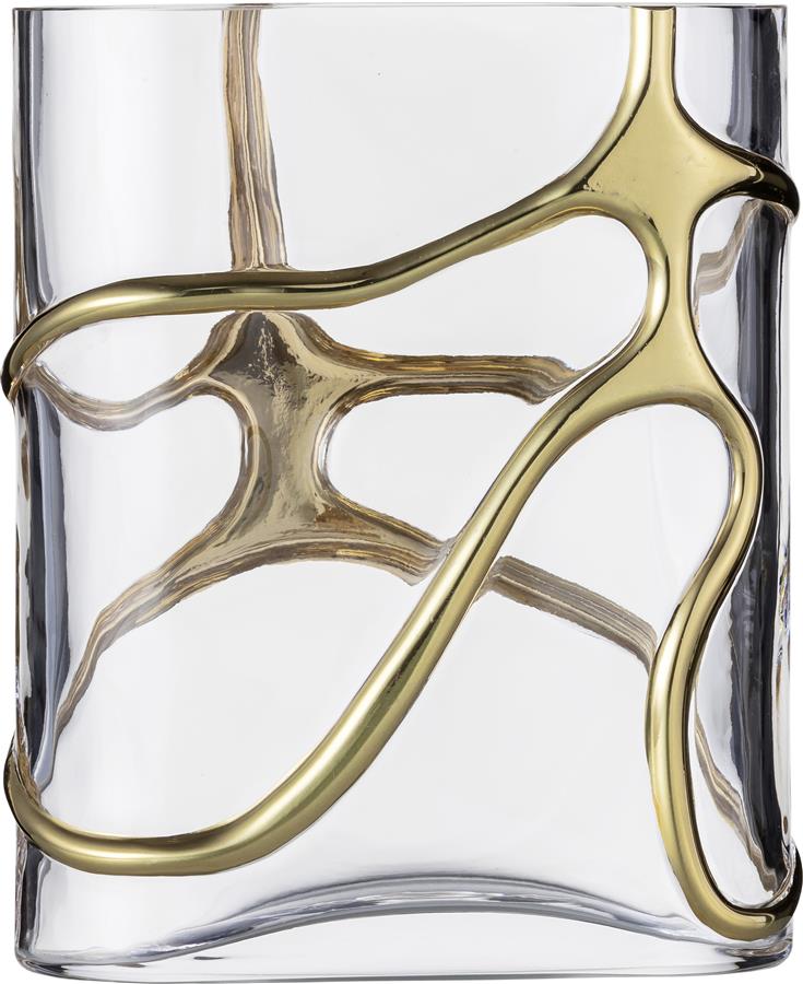 Glashütte Eisch Vase 439/30 gold Stargate 49943902