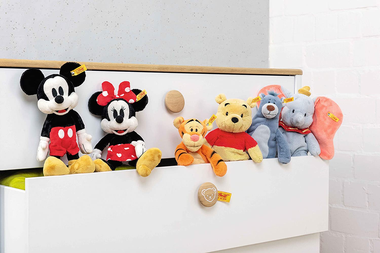 Steiff Winnie Puuh Soft Cuddly Friends Disney Originals Puuh-29 cm-Kuscheltier für Kinder-weich & kuschelig-waschbar-blond 024528
